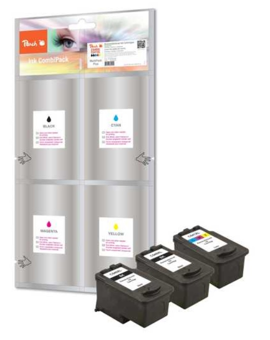 Peach 319173 ink cartridge 3 pc(s) Black, Cyan, Magenta, Yellow