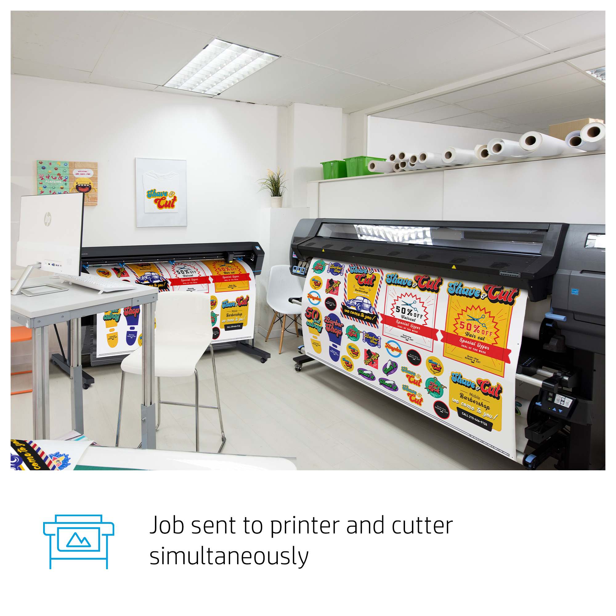 HP Latex 335 large format printer Latex printing Colour – image 5