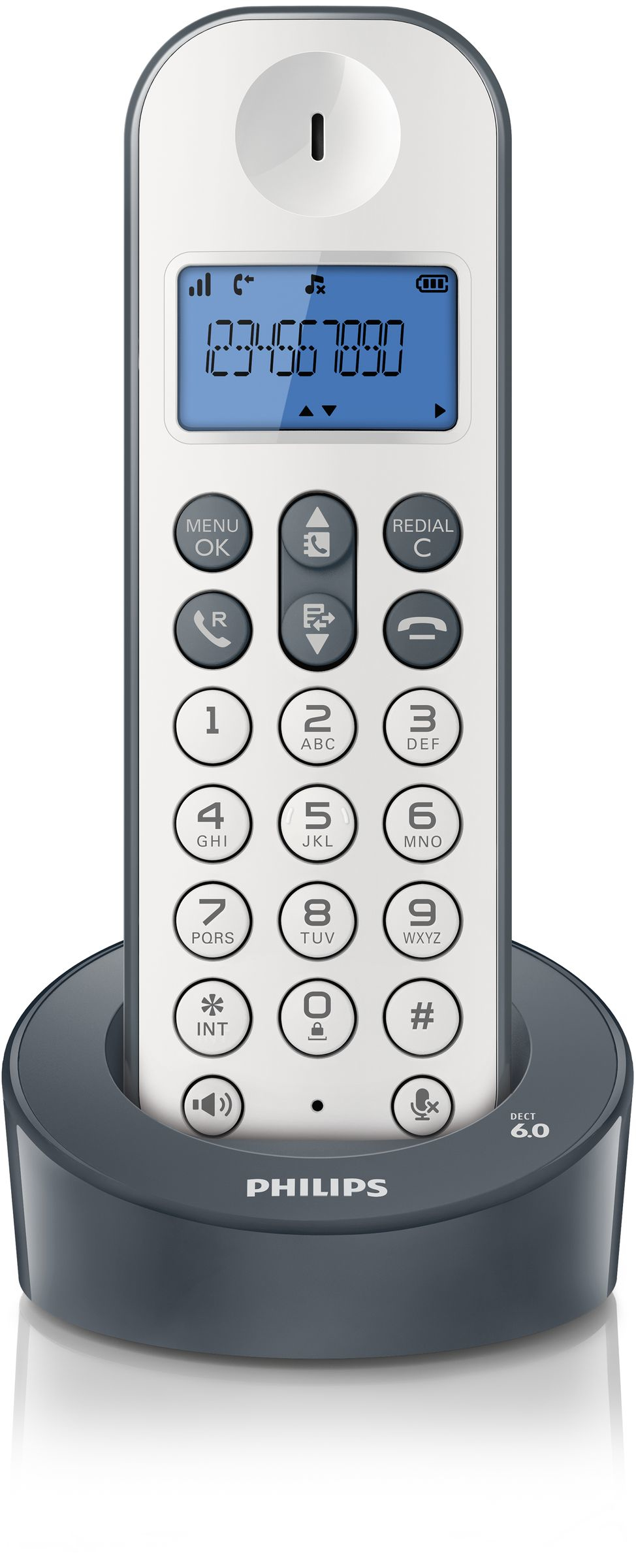 Philips D1211WG/BR telephone DECT telephone Caller ID Grey – image 2