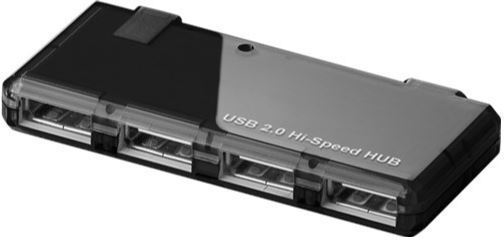 Microconnect USB-HUB5 interface hub USB 2.0 480 Mbit/s Black, Grey