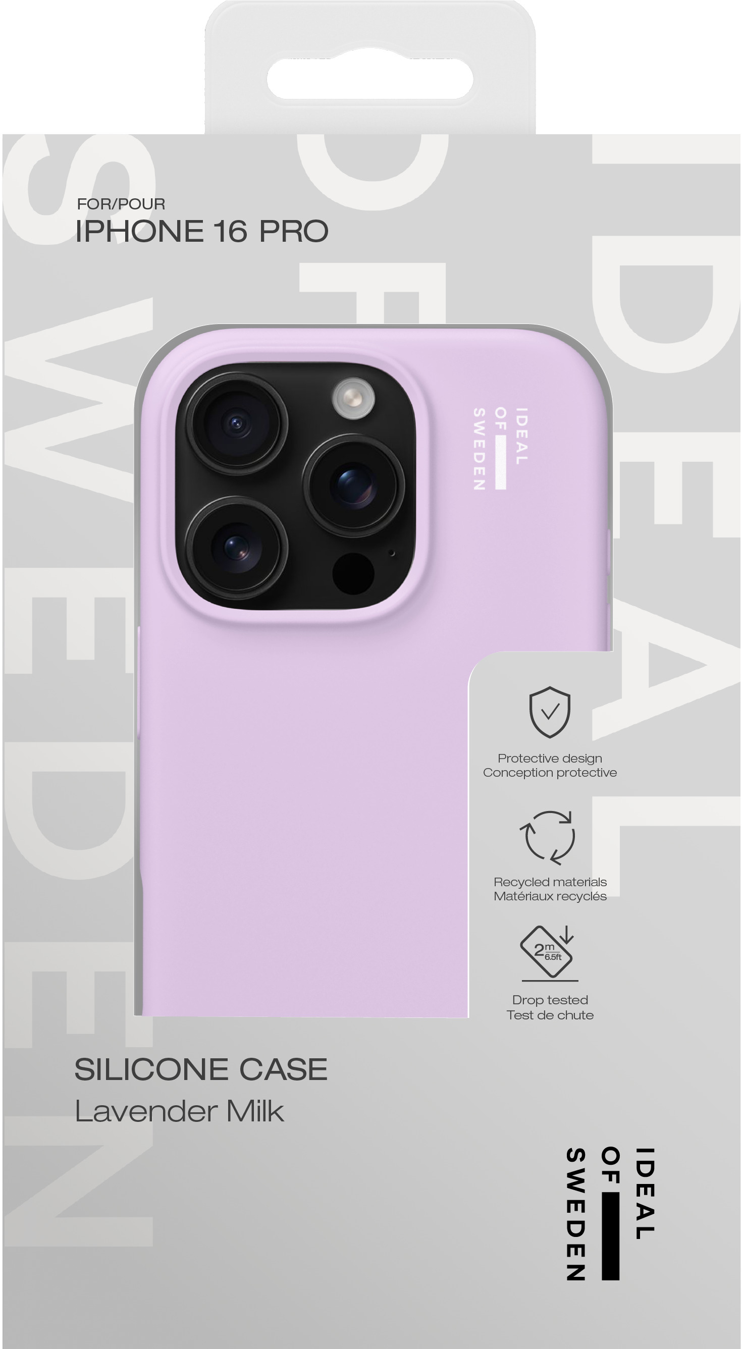 iDeal of Sweden Silicone Case iPhone 16 Pro Lavender Milk – image 4