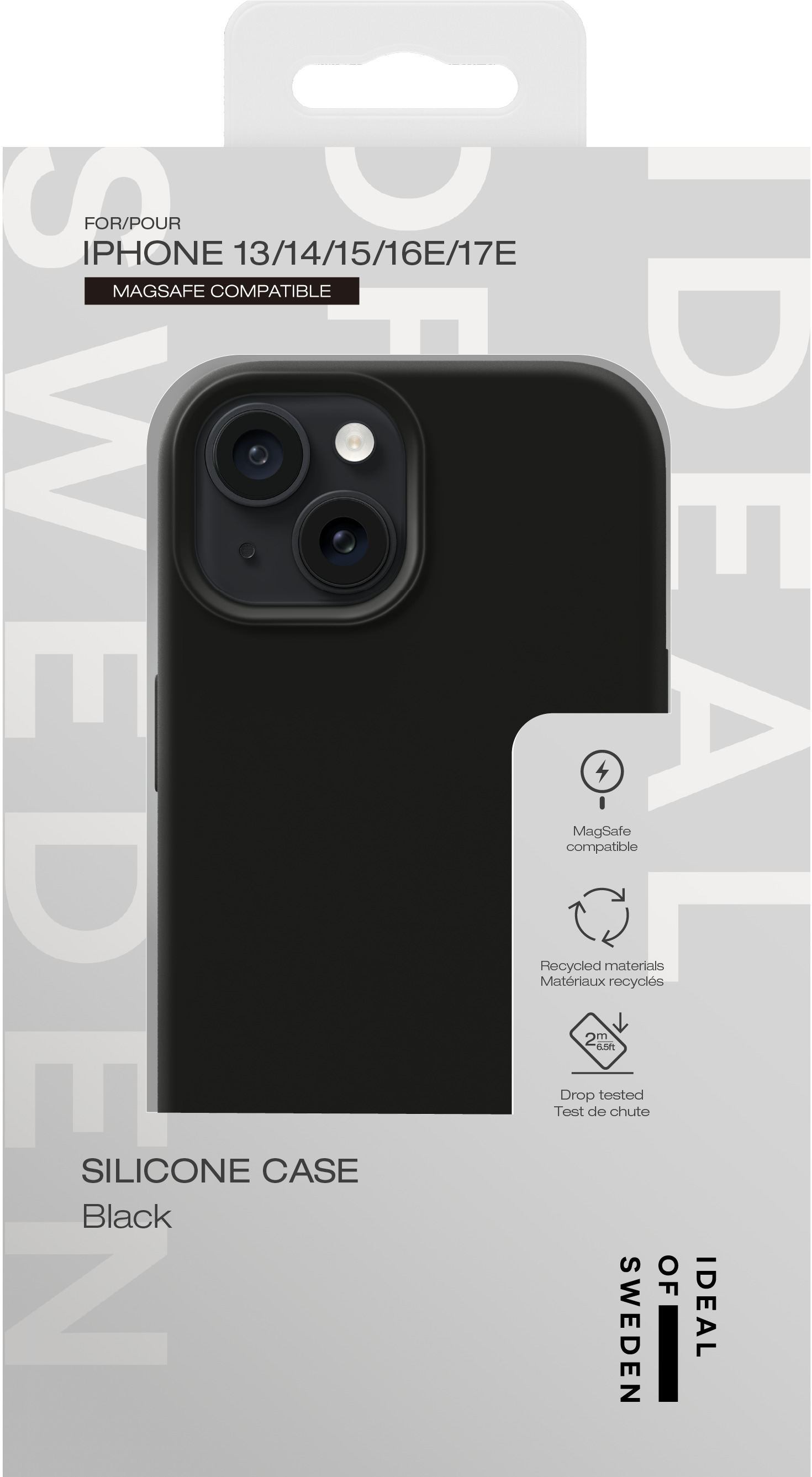 iDeal of Sweden Silicone Case MagSafe iPhone 13 / 14 / 15 / 16e / 17e Black – image 5