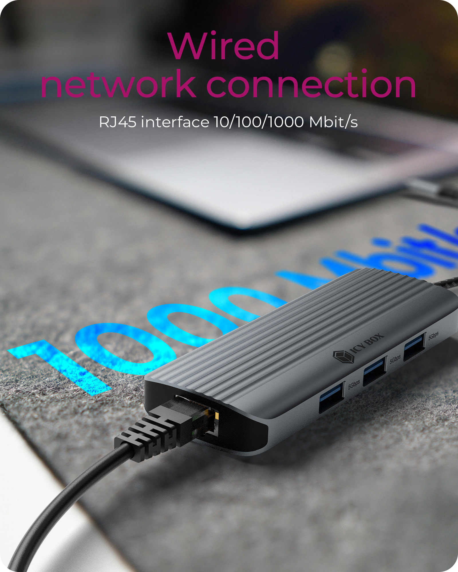 ICY BOX IB-DK4034a-CPD Wired USB 3.2 Gen 1 (3.1 Gen 1) Type-C Aluminium, Silver – image 2