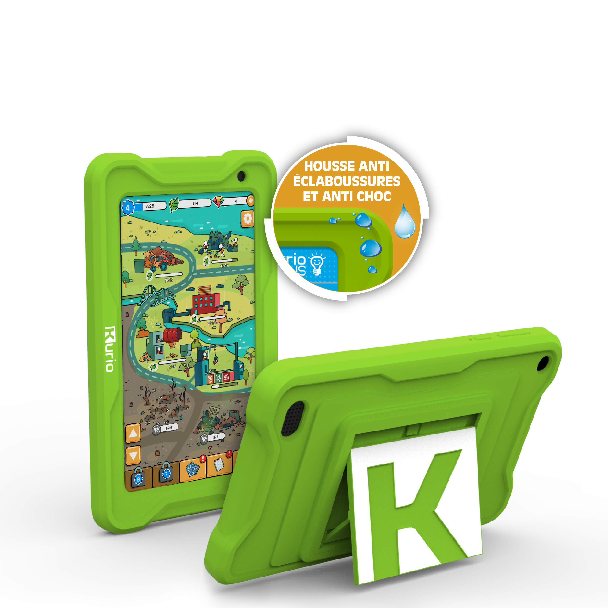 صورة جهاز تابلت للأطفال Kurio C23112FR Connect 4، 32GB، أخضر