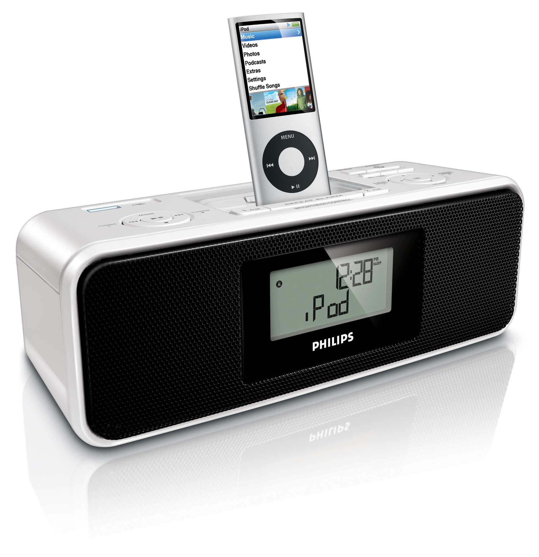 Philips DC200/05 radio Clock Digital Black, Silver – image 2