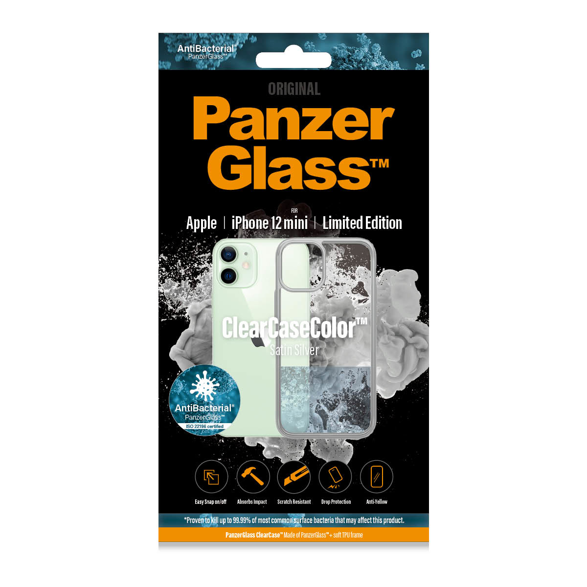 PanzerGlass ® ClearCaseColor™ iPhone 12 mini - Satin Silver Limited Edition – image 3
