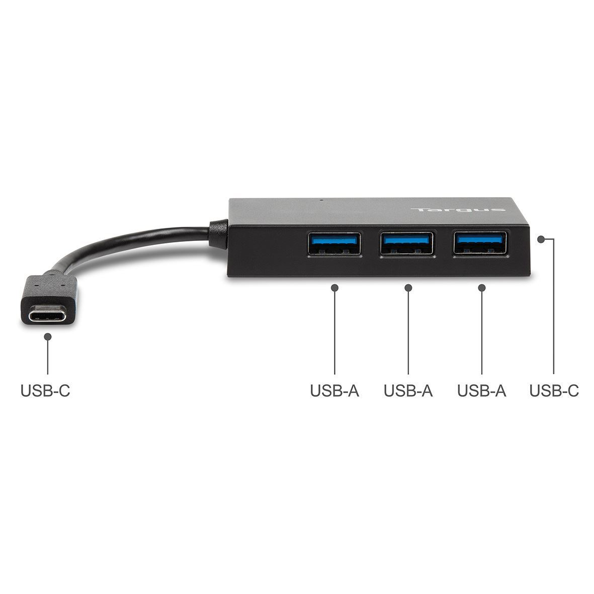 Targus ACH922EUZ interface hub USB 3.2 Gen 1 (3.1 Gen 1) Type-C 5000 Mbit/s Black – image 3