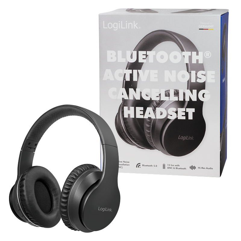 LogiLink BT0053 headphones/headset Wireless Head-band Music Bluetooth Black – image 8