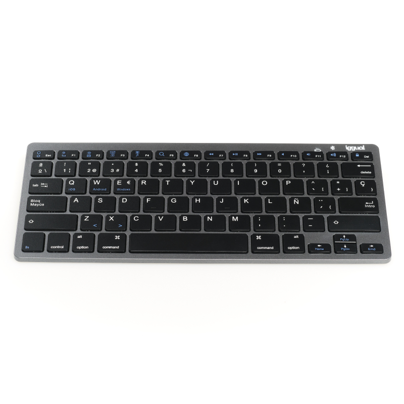 iggual IGG316917 keyboard Bluetooth QWERTY Black, Grey – image 9