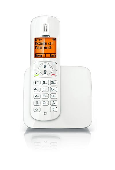 Philips D2801W/FR telephone DECT telephone Caller ID White