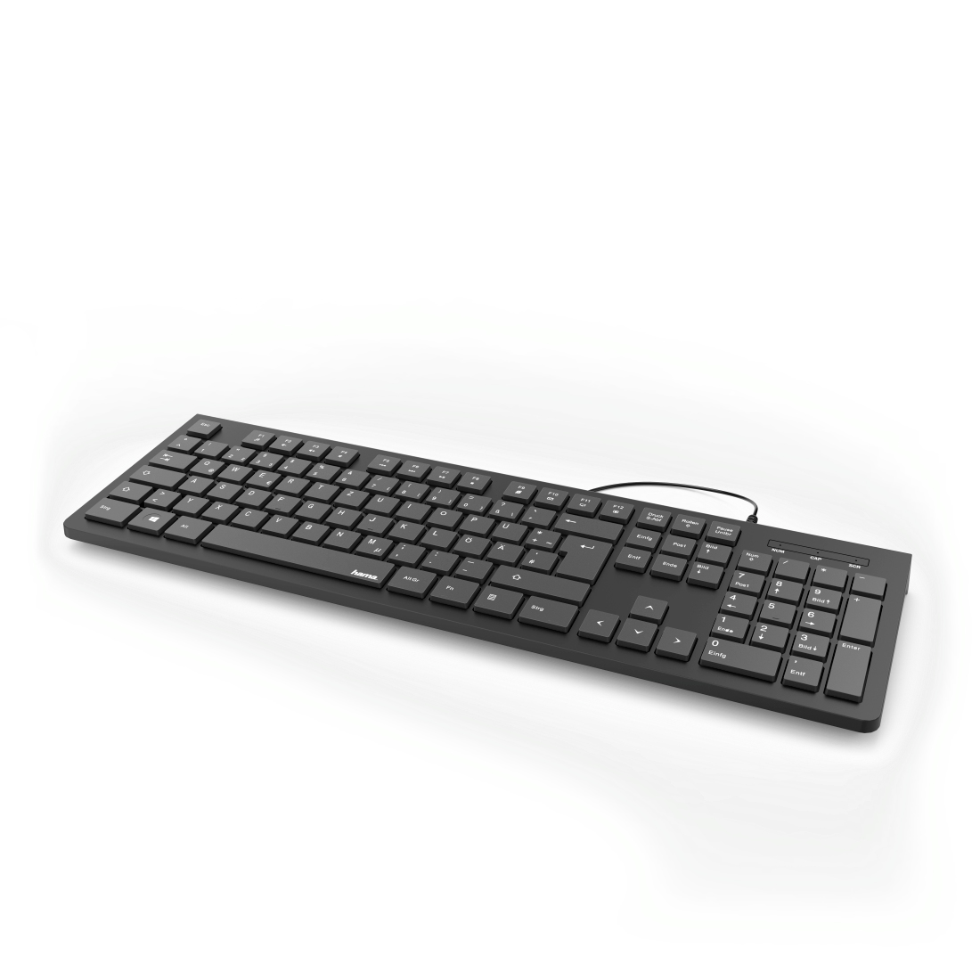 Hama KC-200 keyboard Universal USB QWERTZ German Black – image 2