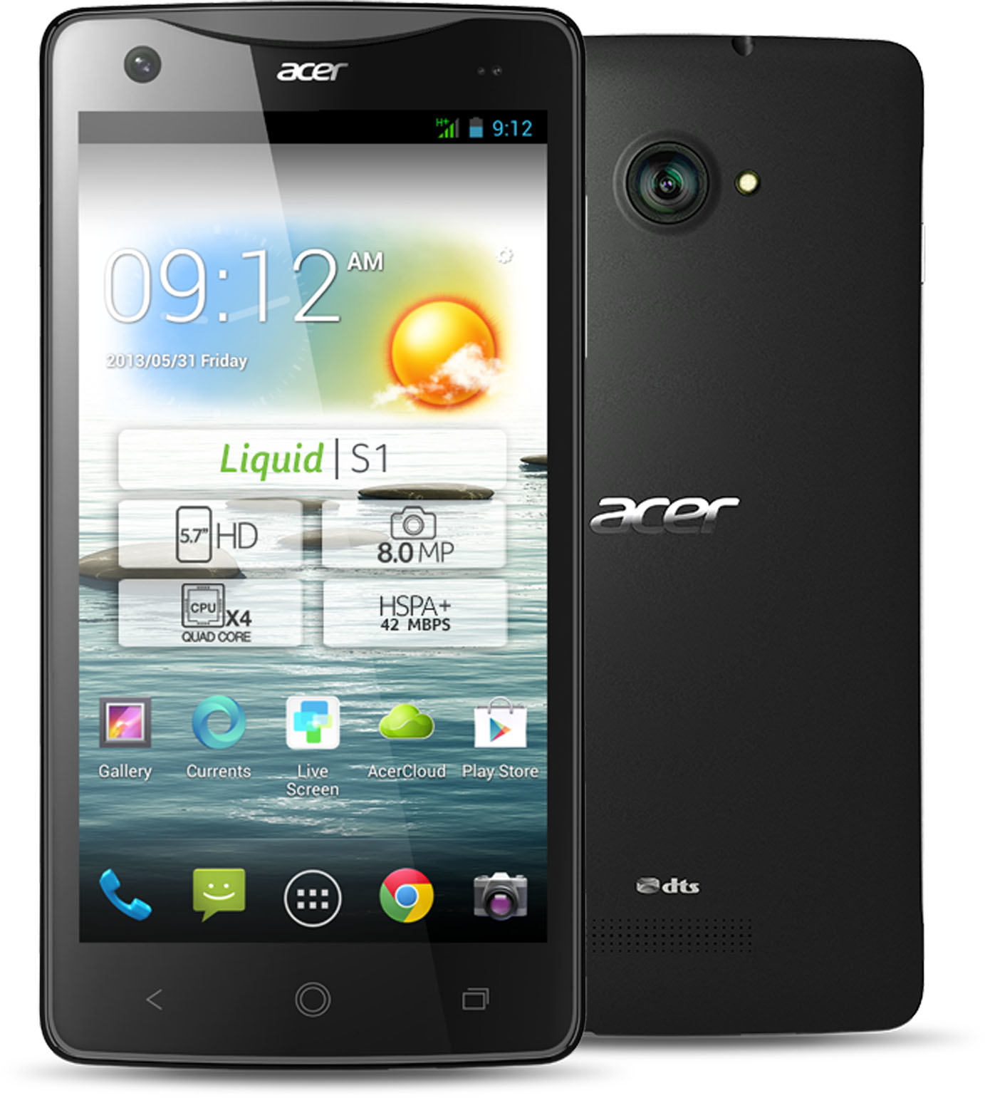Acer Liquid S1 14.5 cm (5.7") Single SIM Android 4.2 3G 1 GB 2400 mAh Black – image 1