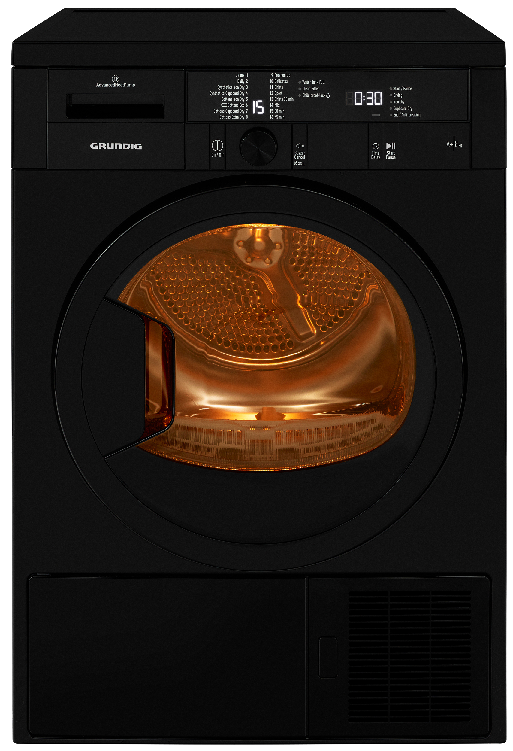 Grundig GTN28240GB tumble dryer Freestanding Front-load – image 4