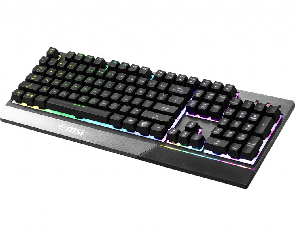MSI VIGOR GK30 RGB MEMchanical Gaming Keyboard ' UK Layout, MECH. Membrane switches, 6-Zone RGB Lighting, RGB Mystic Light, water repellent keyboard design' – image 4