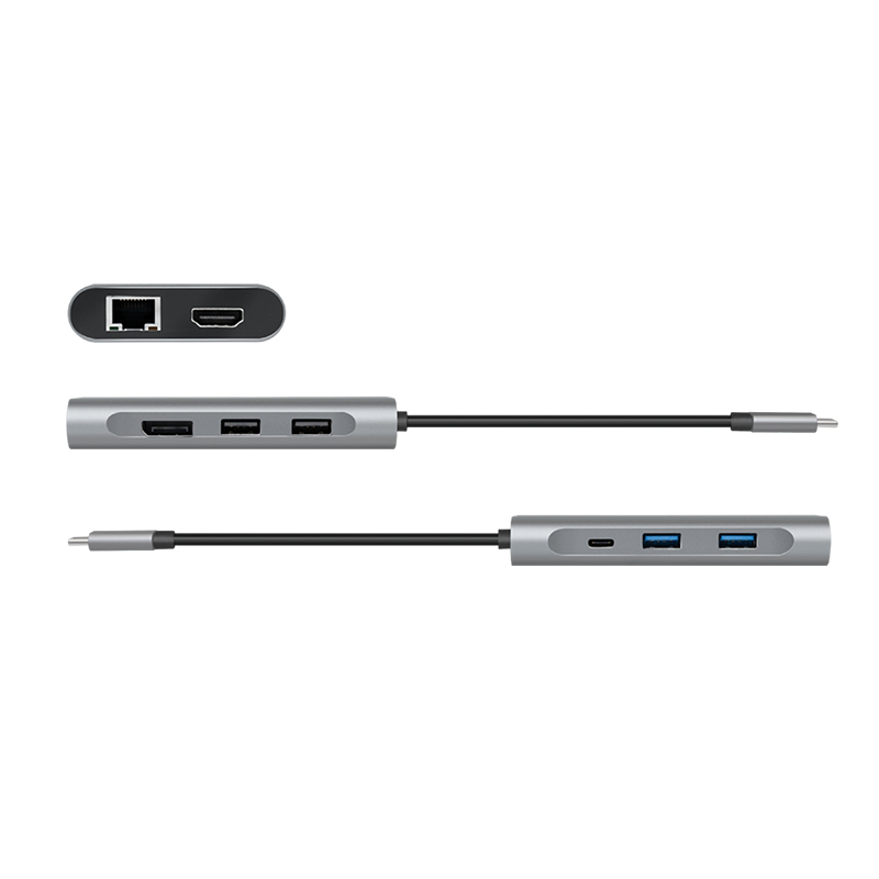LogiLink UA0382 laptop dock/port replicator Wired USB 3.2 Gen 1 (3.1 Gen 1) Type-C Silver – image 4