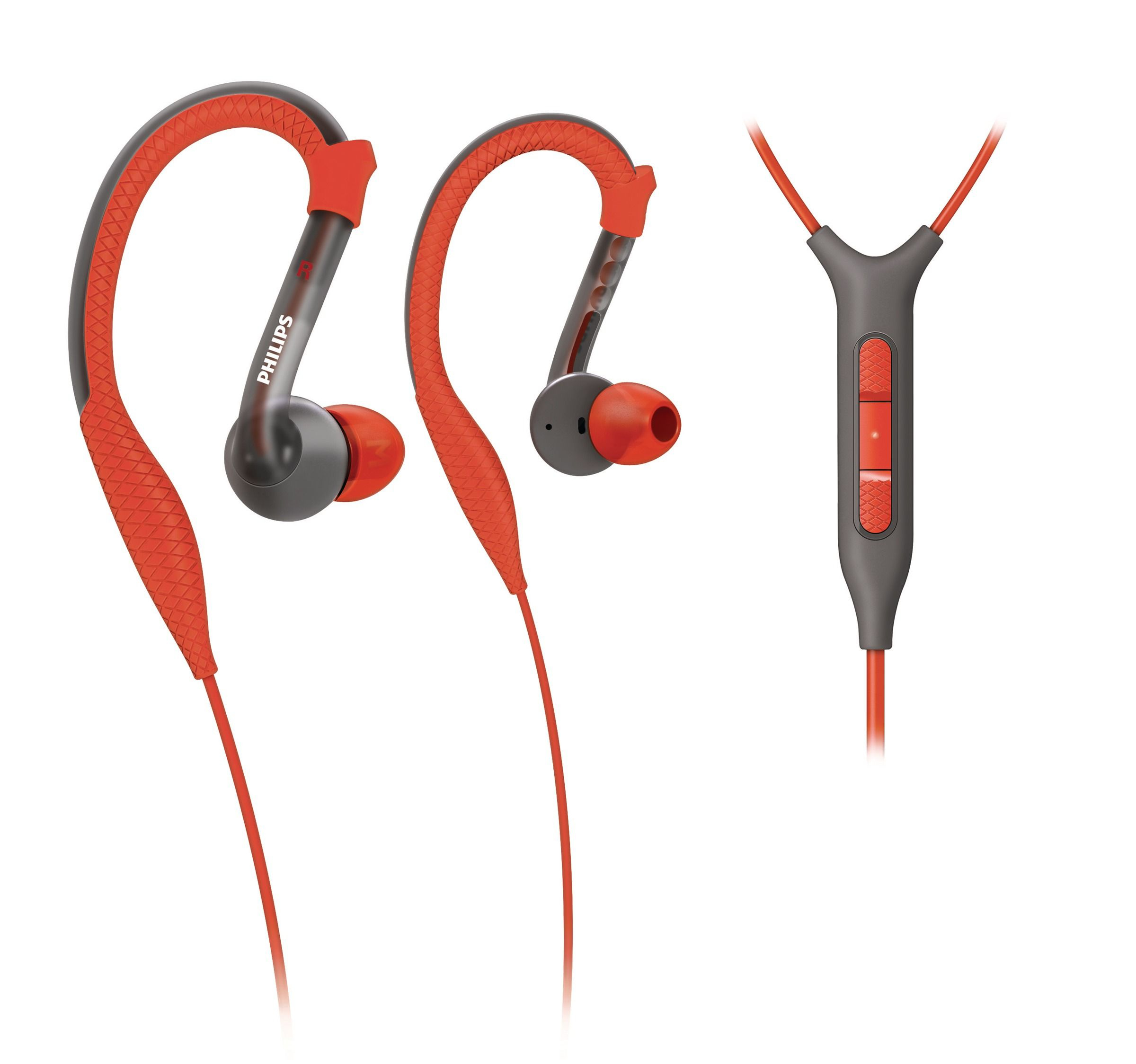 Philips ActionFit SHQ3207/28 headphones/headset Wired In-ear Grey, Orange