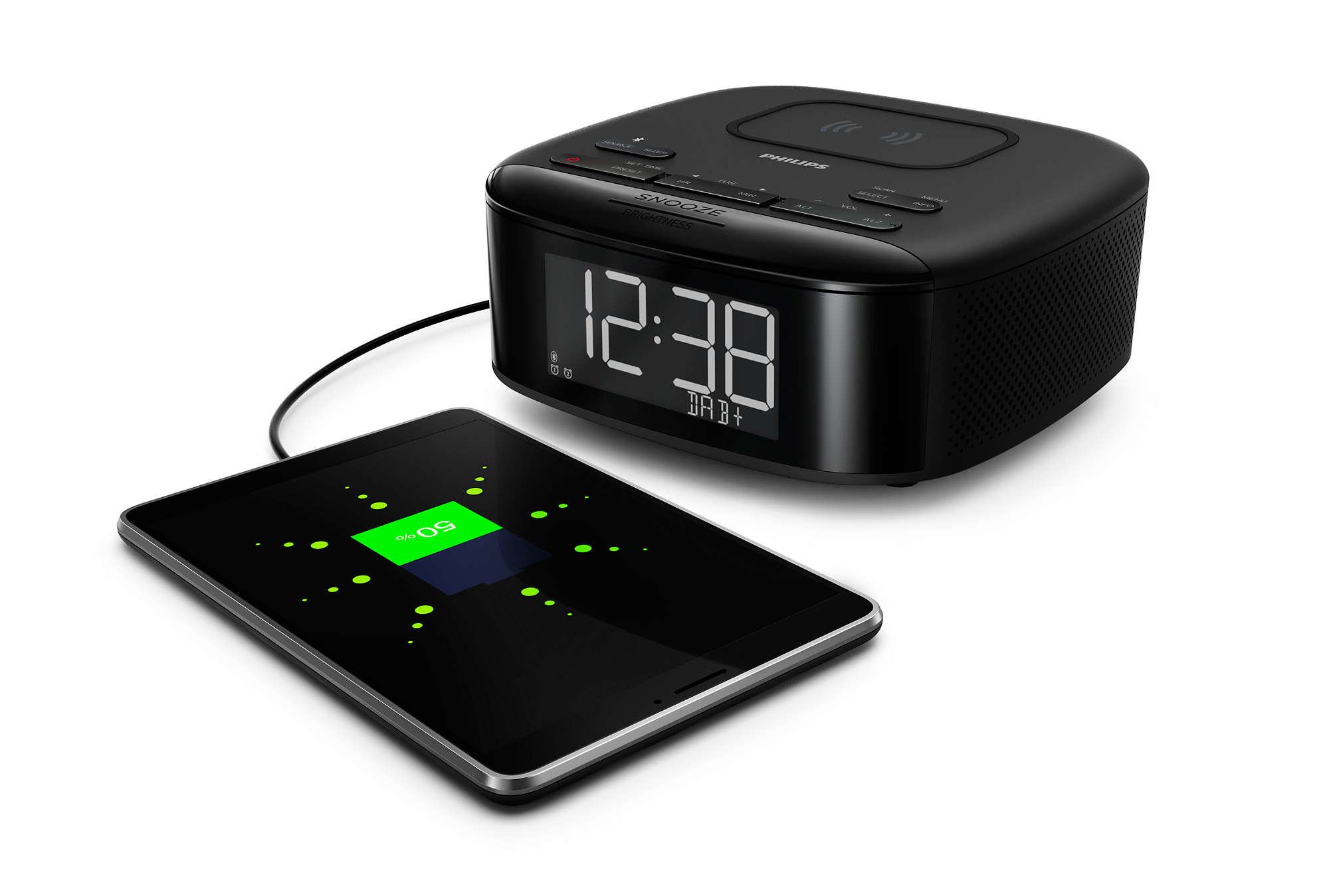 Philips TAR7705 Clock Radio with DAB+ and Wireless Phone Charging – image 5