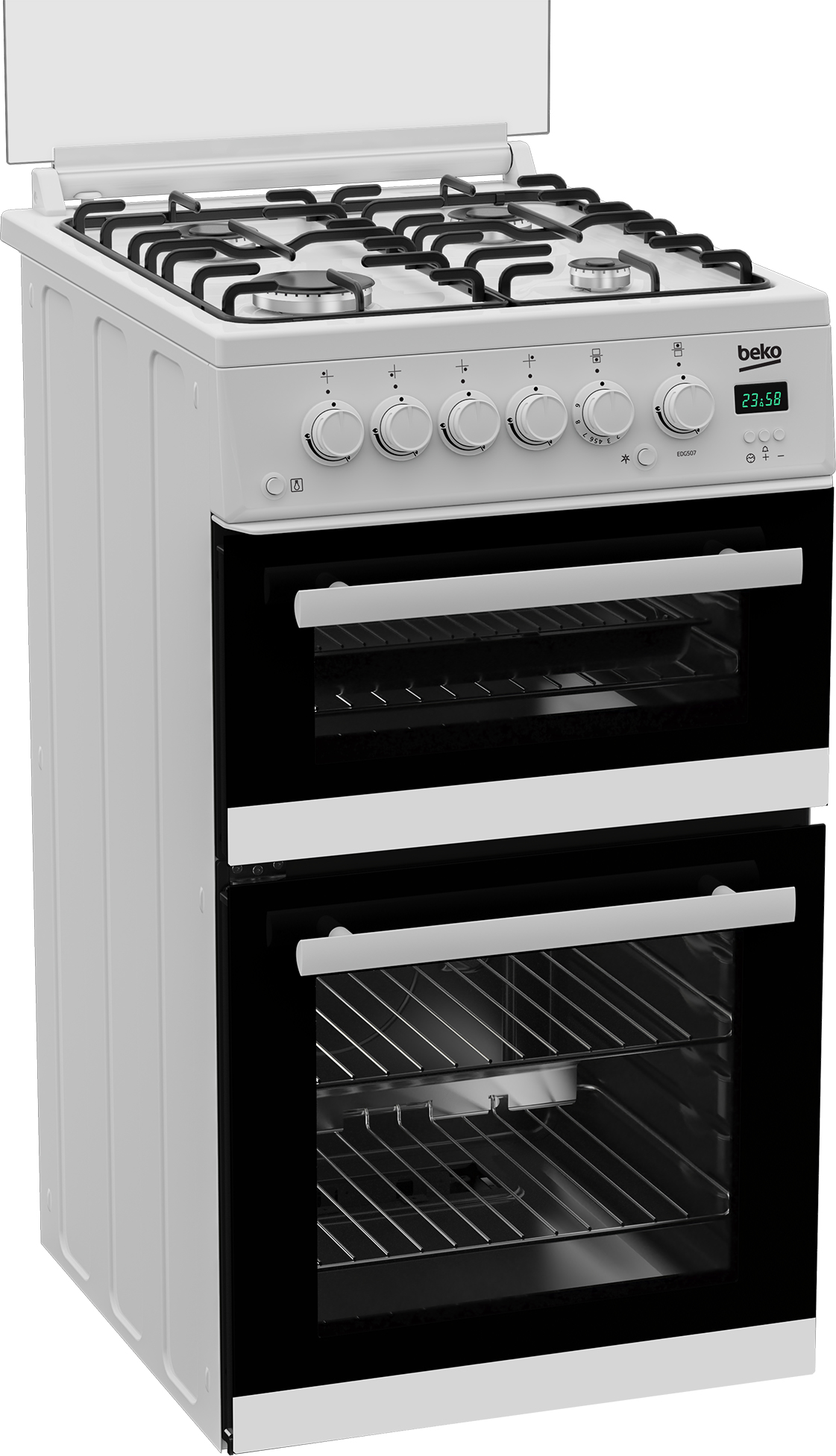 Beko EDG507W 50cm Freestanding Gas Twin Cavity Cooker – image 4