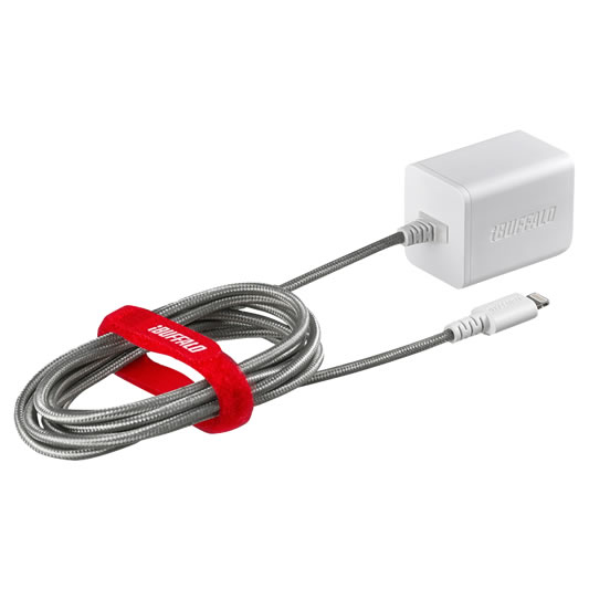 Buffalo BSMPA2403LC2WH mobile device charger Universal White AC Indoor