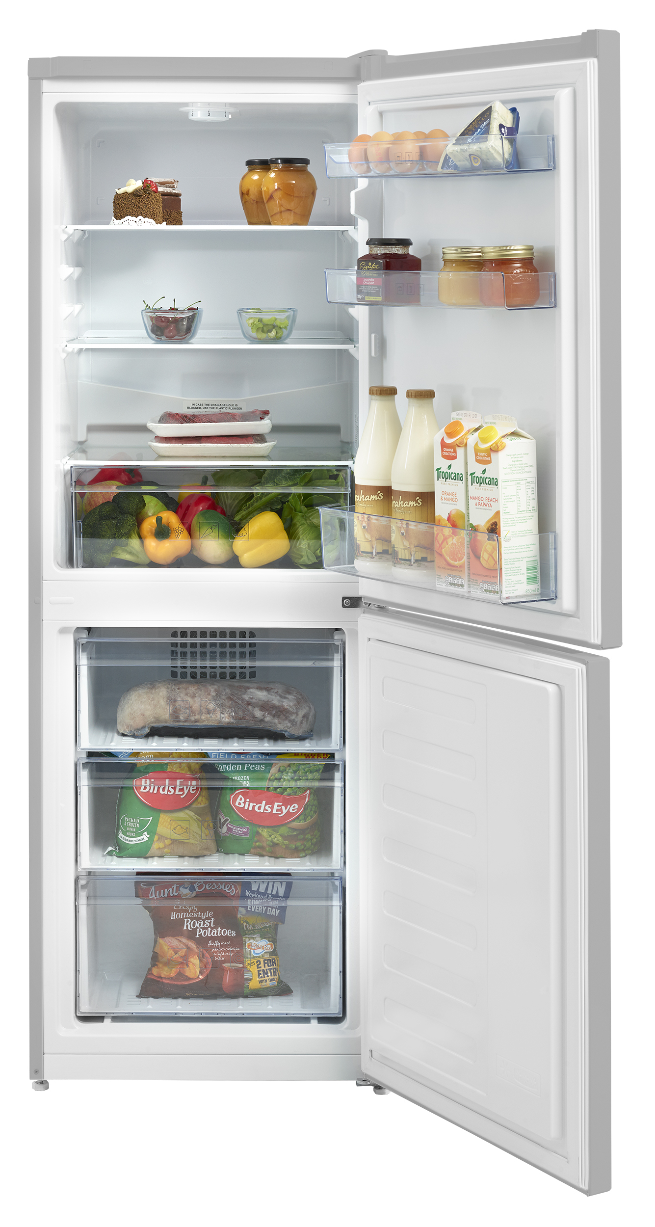 Beko CFG3552S Freestanding Frost Free Fridge Freezer with Freezer Guard – image 3