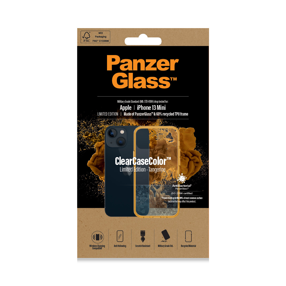 PanzerGlass ® ClearCaseColor™ iPhone 13 Mini - Tangerine – image 2