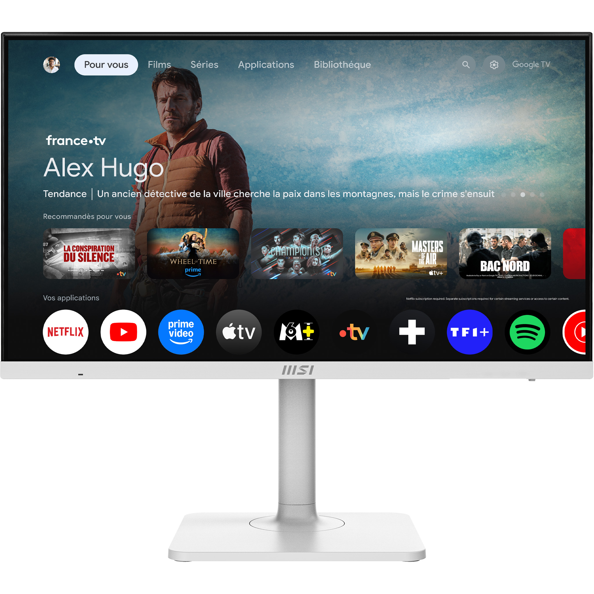 MSI Modern MD272UPSW - LED monitor - USB - 27" - 3840 x 2160 UHD @ 60 Hz - IPS - 300 cd/m� - 1000:1 - 4 ms - HDMI, DisplayPort, USB-C - speakers