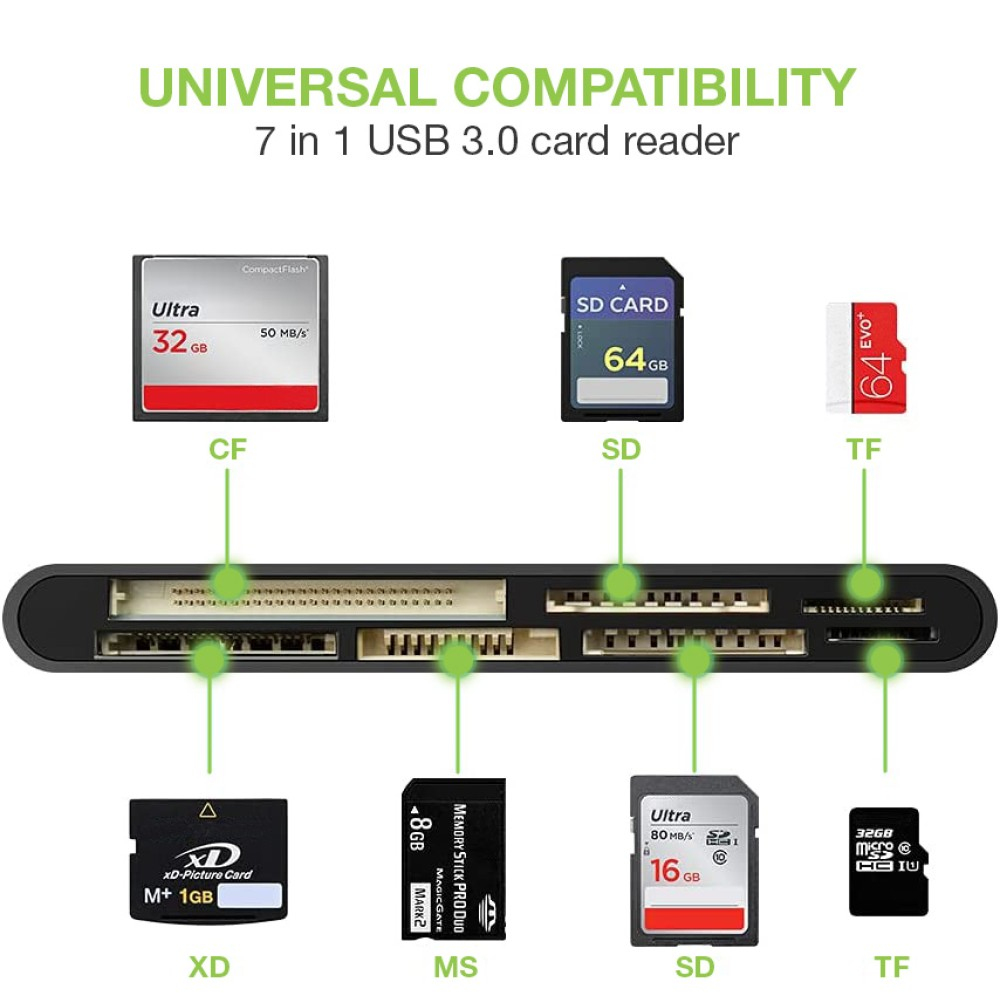Techly IUSB-CARD-AC575 card reader USB 3.2 Gen 1 (3.1 Gen 1) Type-A/Type-C Black – image 5