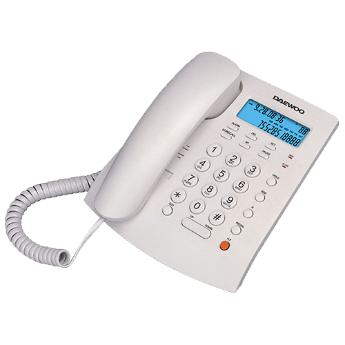 Daewoo DTC-310 Analog telephone Caller ID White