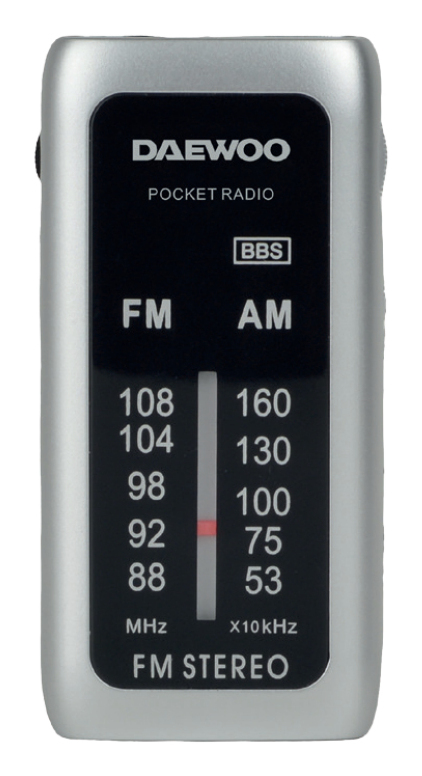 Daewoo DW1129 radio Portable Analog Black, Silver – image 1