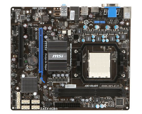 MSI 880GMS-E35 motherboard AMD – image 2
