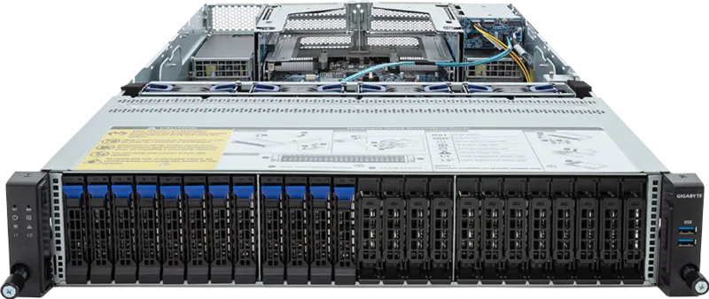 GIGABYTE R283-S95-AAC1 Intel C741 LGA 4677 (Socket E) Rack (2U) Black, Steel – image 2