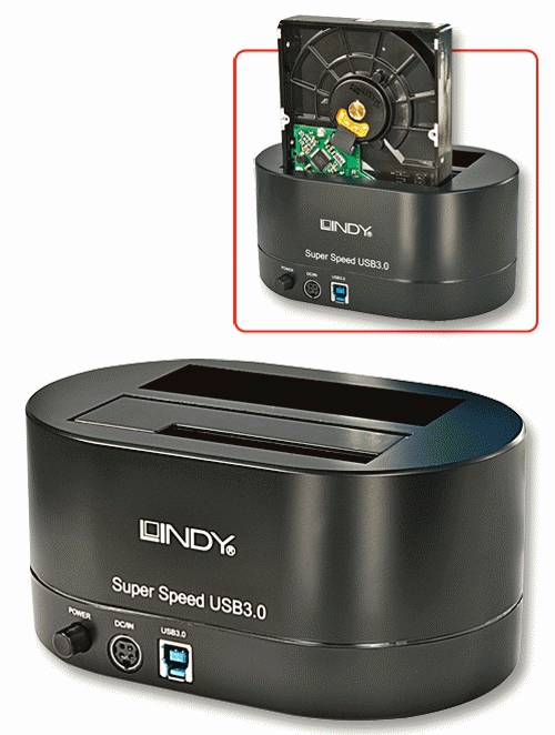 Lindy 43111 laptop dock/port replicator Black – image 2