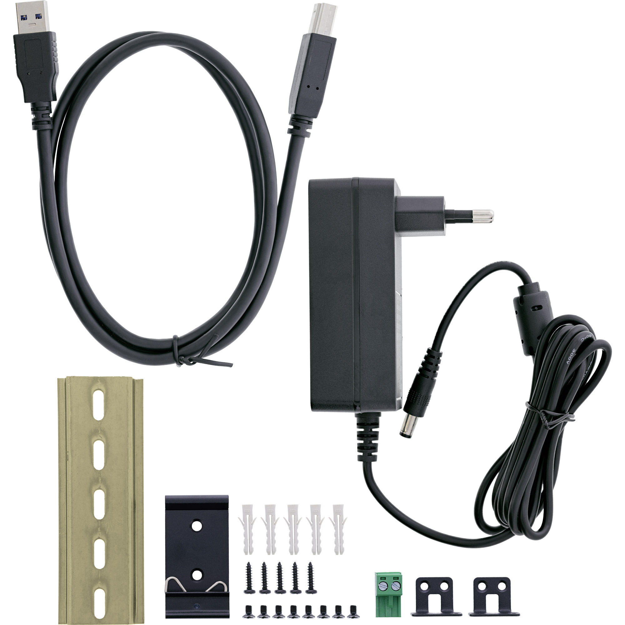 InLine 35396B interface hub USB 3.2 Gen 1 (3.1 Gen 1) Type-B 5000 Mbit/s Black – image 5
