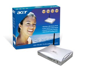 Acer WWLAN 11b Broadband Router ADSL Router Built-in Access Point (IEE