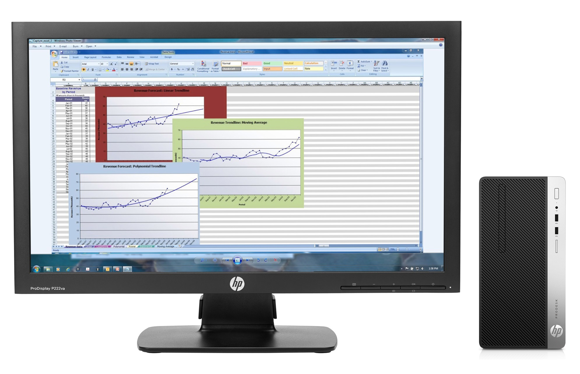 HP 400 G4 MT + ProDisplay P222va