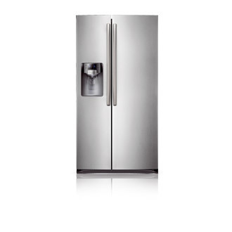 Samsung RS26DDAPN side-by-side refrigerator Freestanding