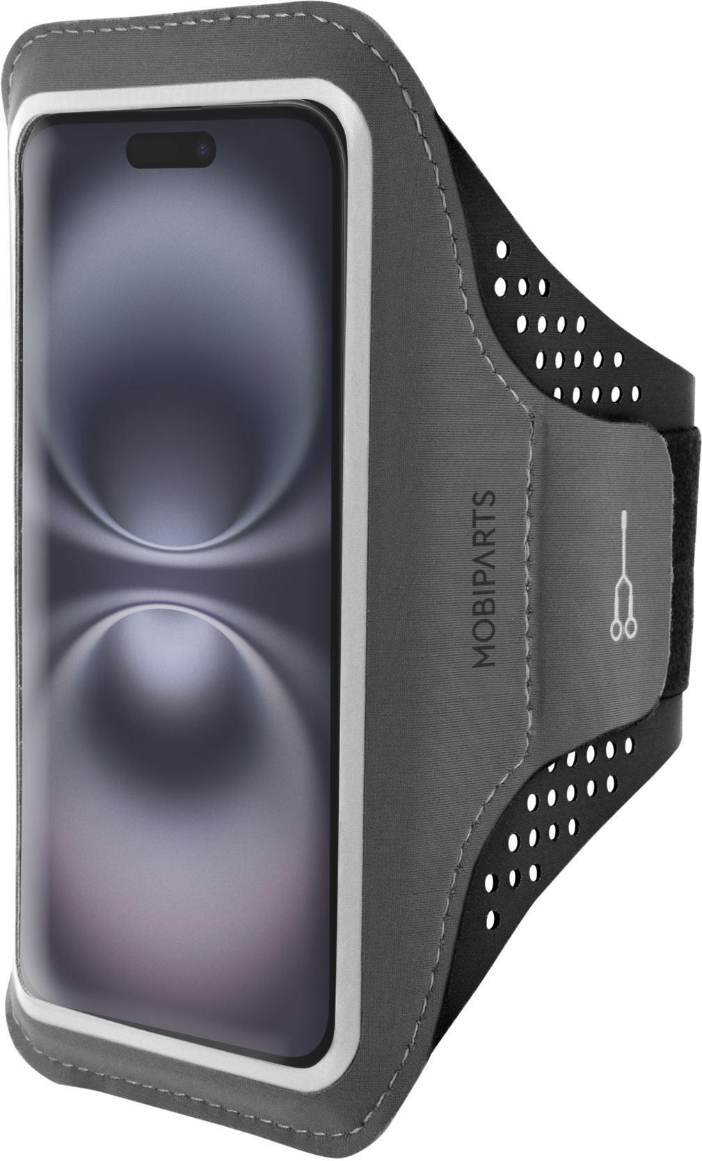 Mobiparts Comfort Fit Sport Armband Apple iPhone 16 Black – image 1