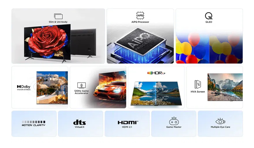 TCL 65C61B TV QLED 65 (164 cm) 4K UHD 3840x2160 HDR10 Google TV 3xHDMI 2.1 WiFi — photo 14