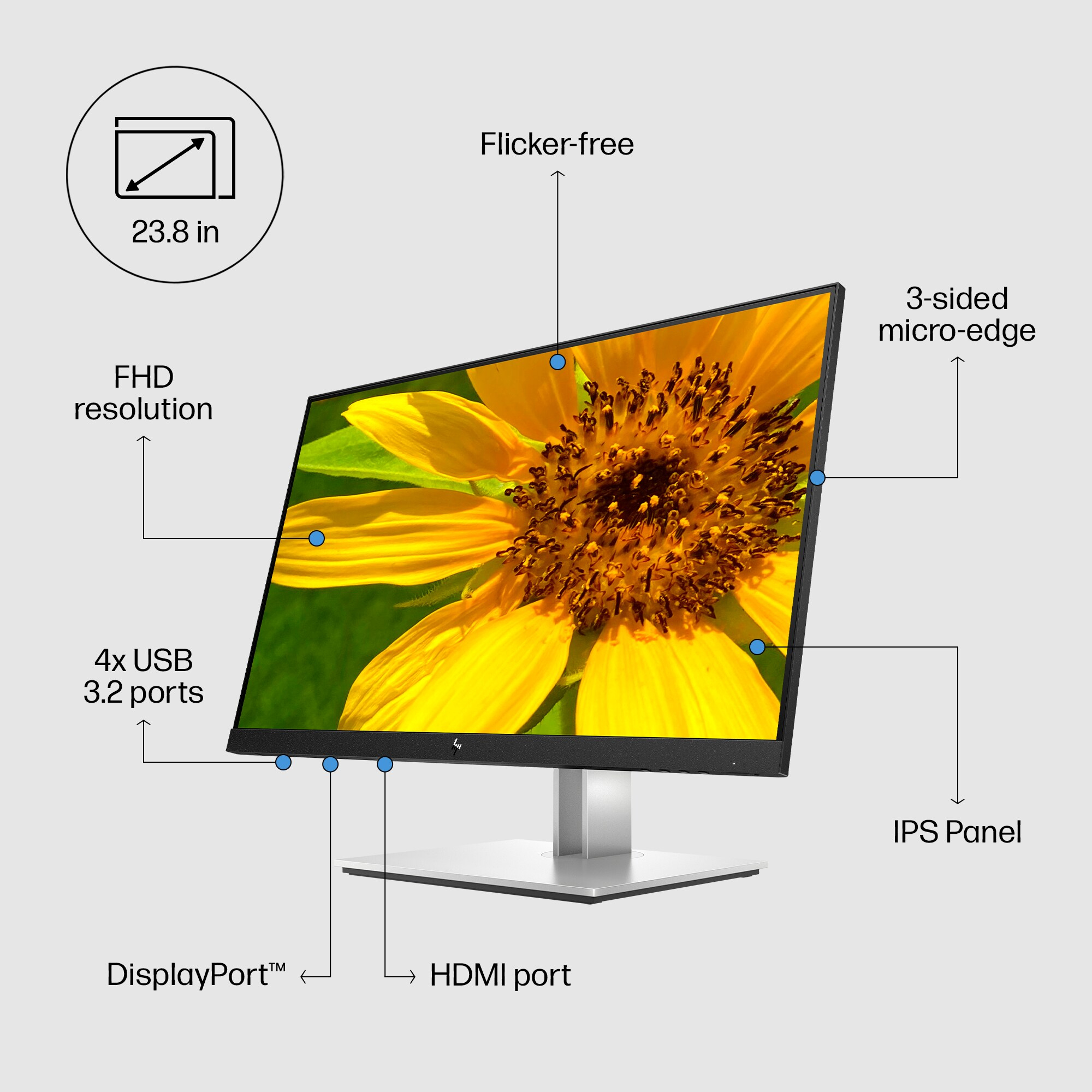 HP E24 G4 FHD Monitor – image 8