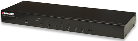 Intellinet 8-Port Rackmount KVM Switch, Combo USB + PS/2, On-Screen Display, Cables included (Euro 2-pin plug) – image 4