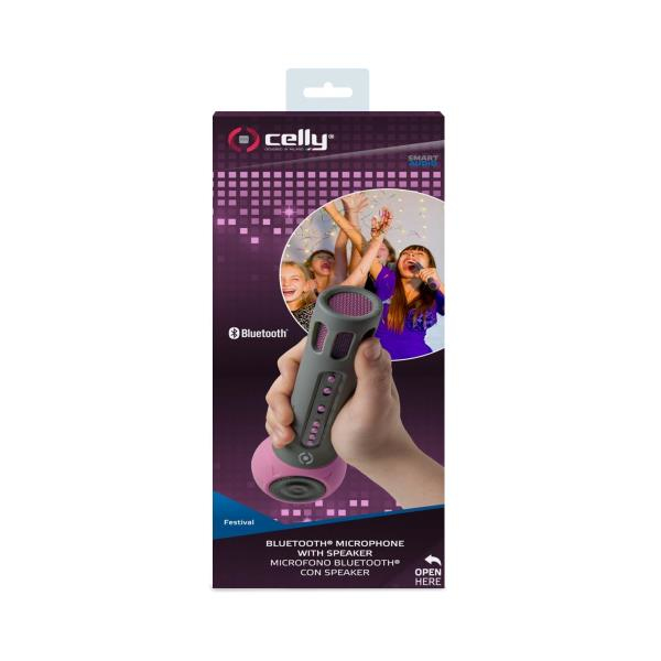 Celly FESTIVALPK microphone Black, Pink Karaoke microphone – image 4
