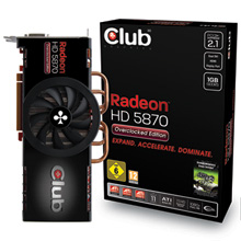 CLUB3D HD5870 Overclocked Edition – image 1