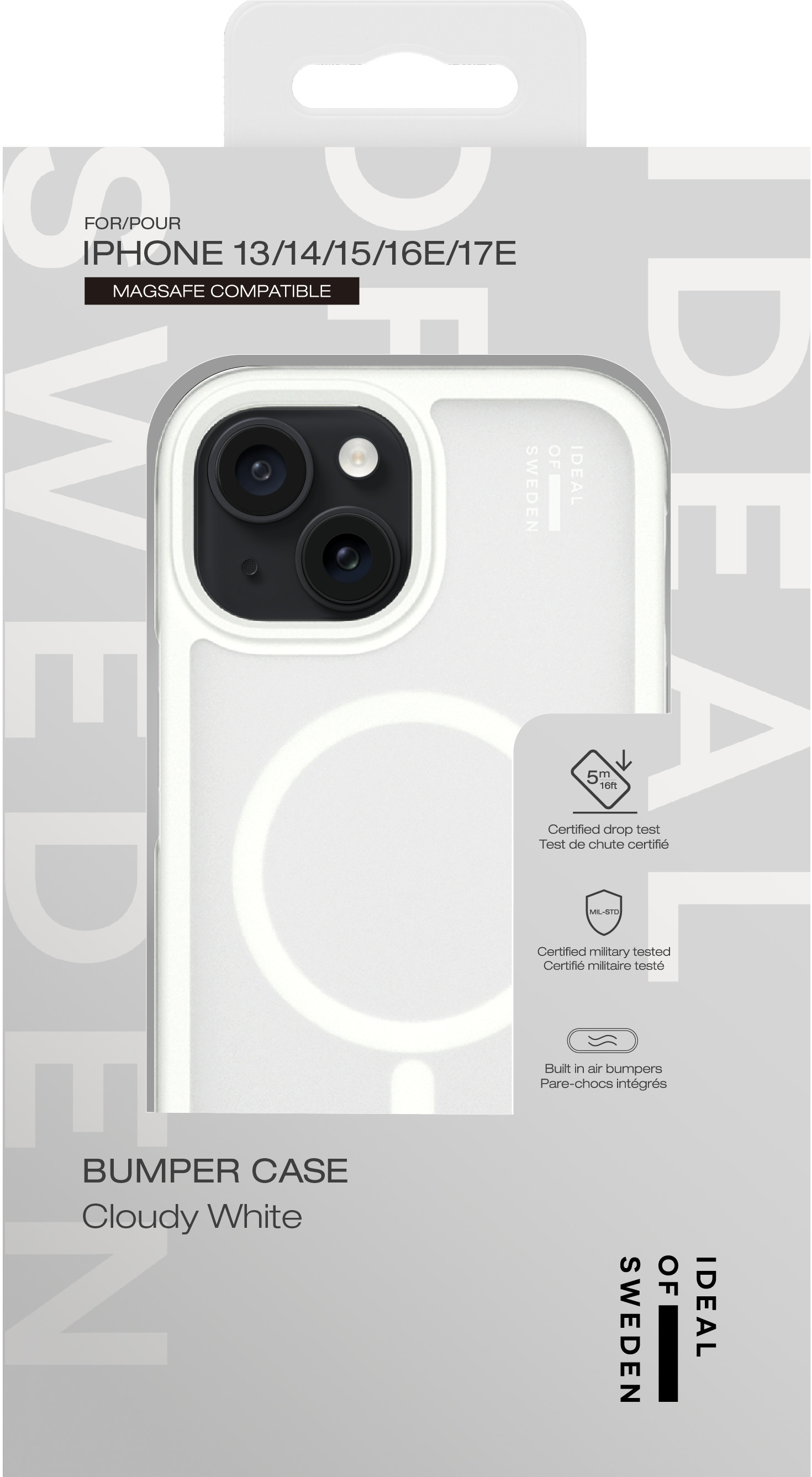 iDeal of Sweden Ideal Bumper Case MagSafe iPhone 16 Pro Cloudy White – image 5
