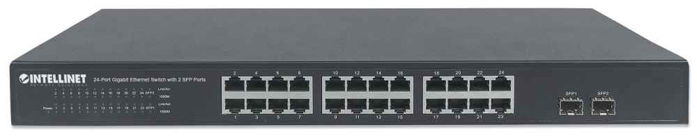 Intellinet 24-Port Gigabit Ethernet Switch with 2 SFP Ports – image 5