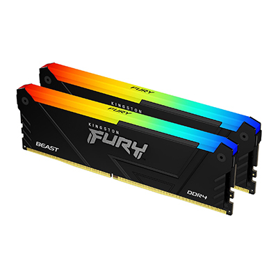 MEMORIA RAM DIMM KINGSTON FURY BEAST RGB 64GB DDR4 3600MTS CL18 KIT2X32GB KF436C18BB2AK2 64 - KF436C18BB2AK2/64