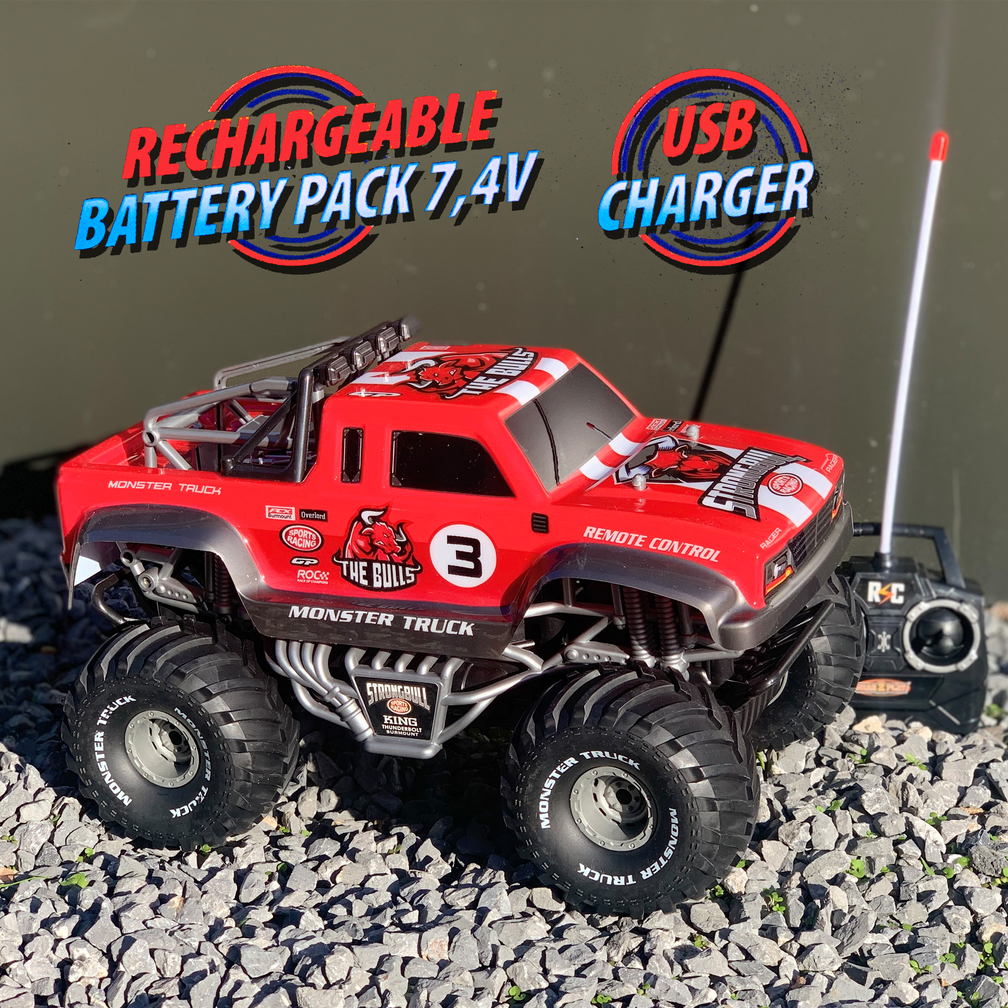 Gear2Play TR41621 Radio-Controlled (RC) model Monster truck Electric engine 1:12 – image 4