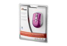 Trust Retractable Laser Mini Mouse for Mac - Pink – image 4