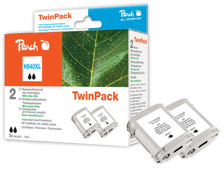 Peach 319228 ink cartridge 2 pc(s) Black