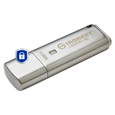 Kingston IronKey Locker+ 50 USB Flash Drive Encrypted 128GB - image 2