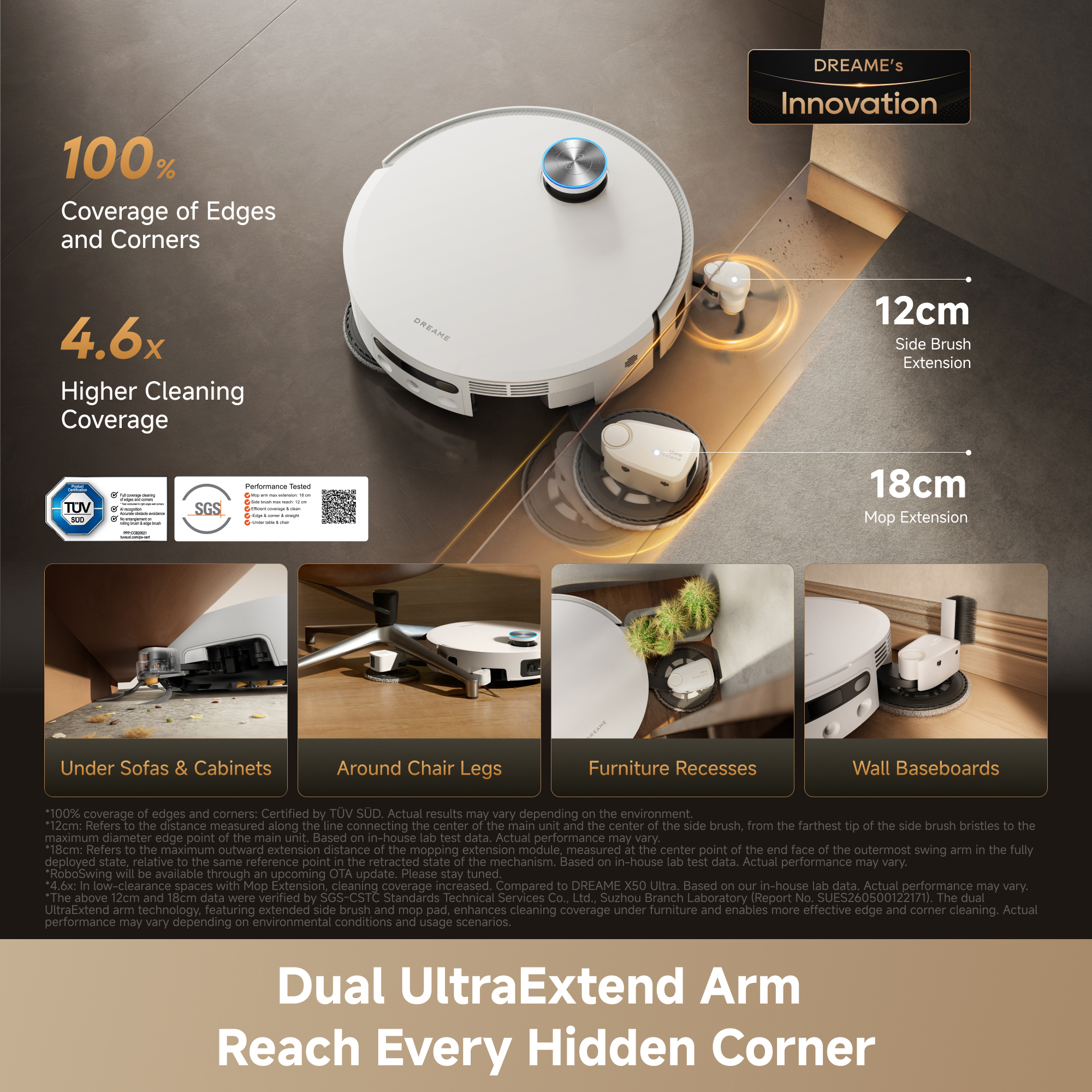 Dreame X60 Pro Ultra Complete smart robot vacuum & mop - white – image 3